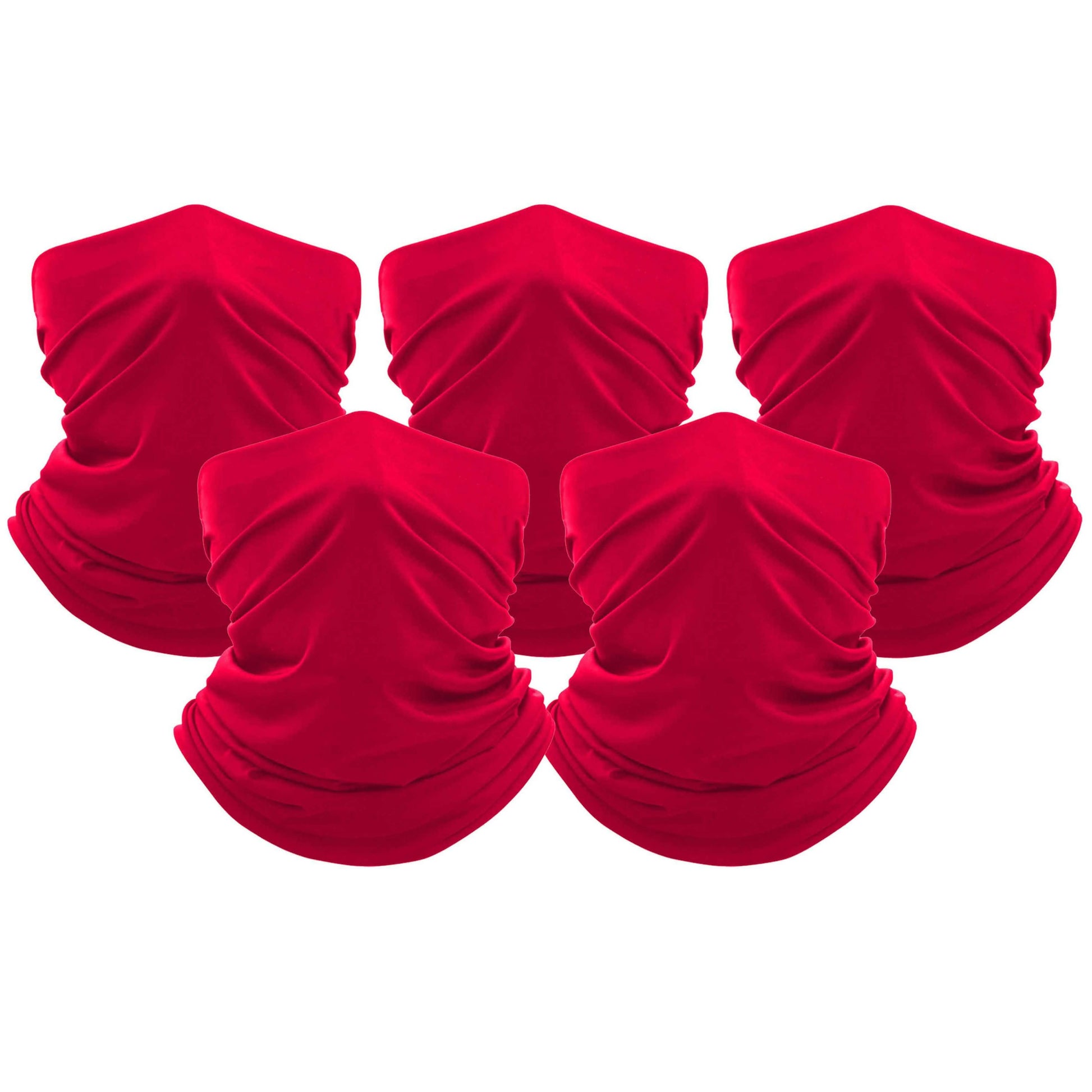 5-Pack: Unisex Moisture Wicking Gaiter Face Neck Scarf Bandanna DailySale