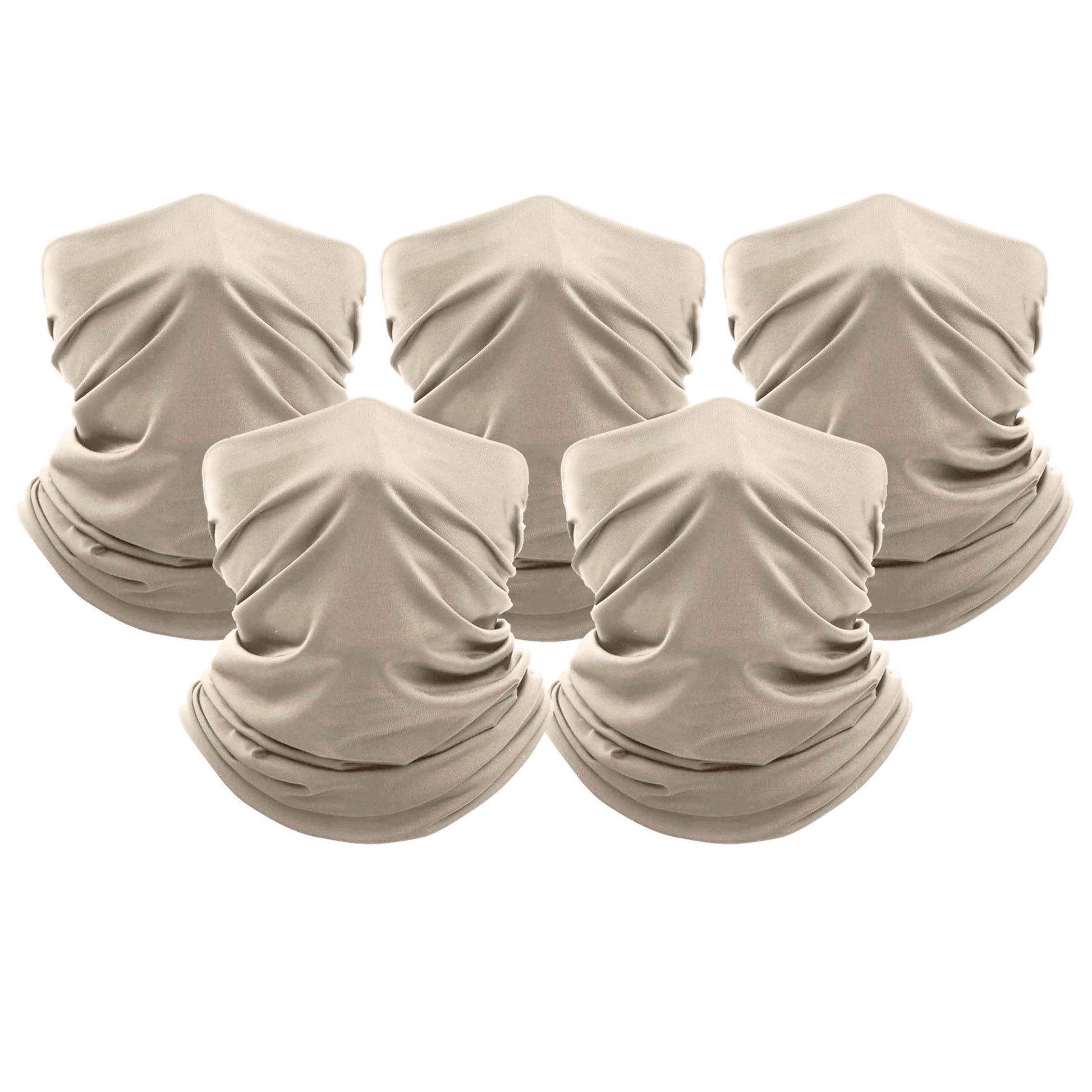 5-Pack: Unisex Moisture Wicking Gaiter Face Neck Scarf Bandanna DailySale