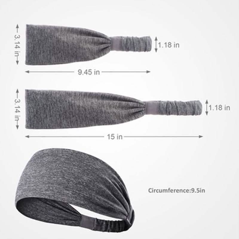 5-Pack: Unisex Sports Fitness Headband and Sweatband DailySale