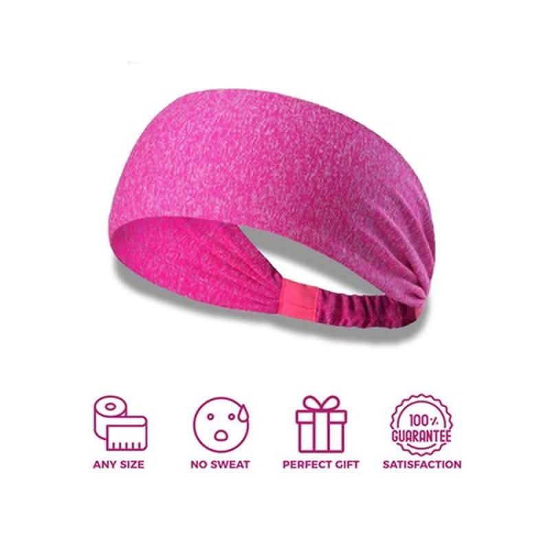 5-Pack: Unisex Sports Fitness Headband and Sweatband DailySale