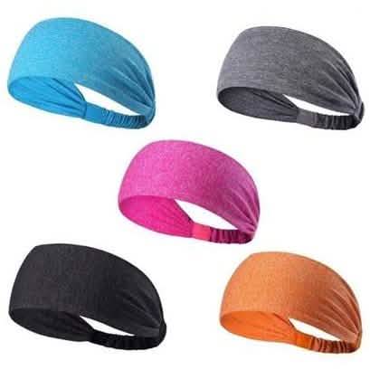 5-Pack: Unisex Sports Fitness Headband and Sweatband DailySale