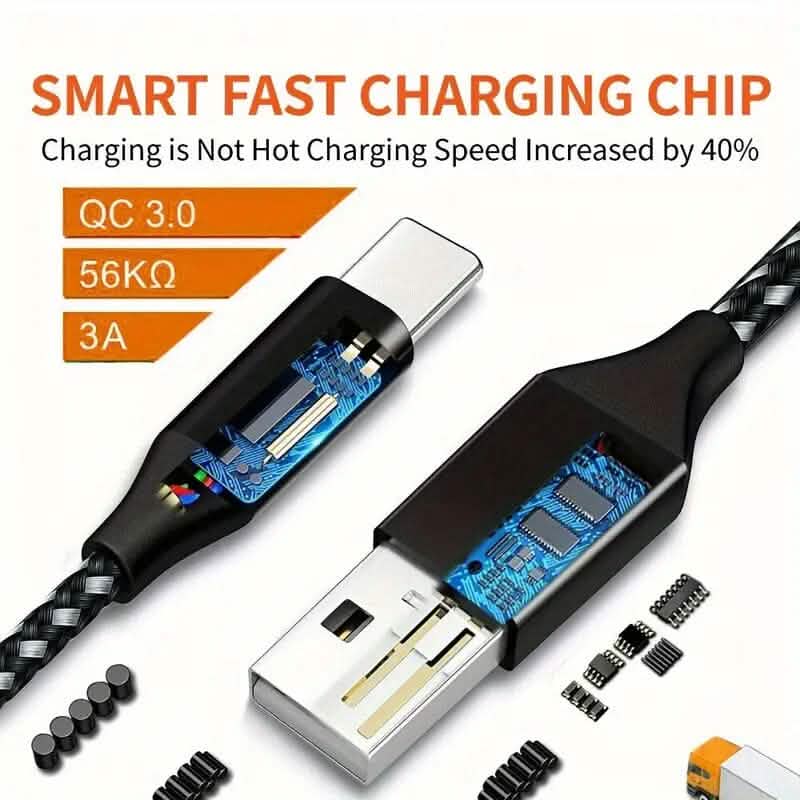 5-Pack: USB Type-C Fast Charging Cable DailySale
