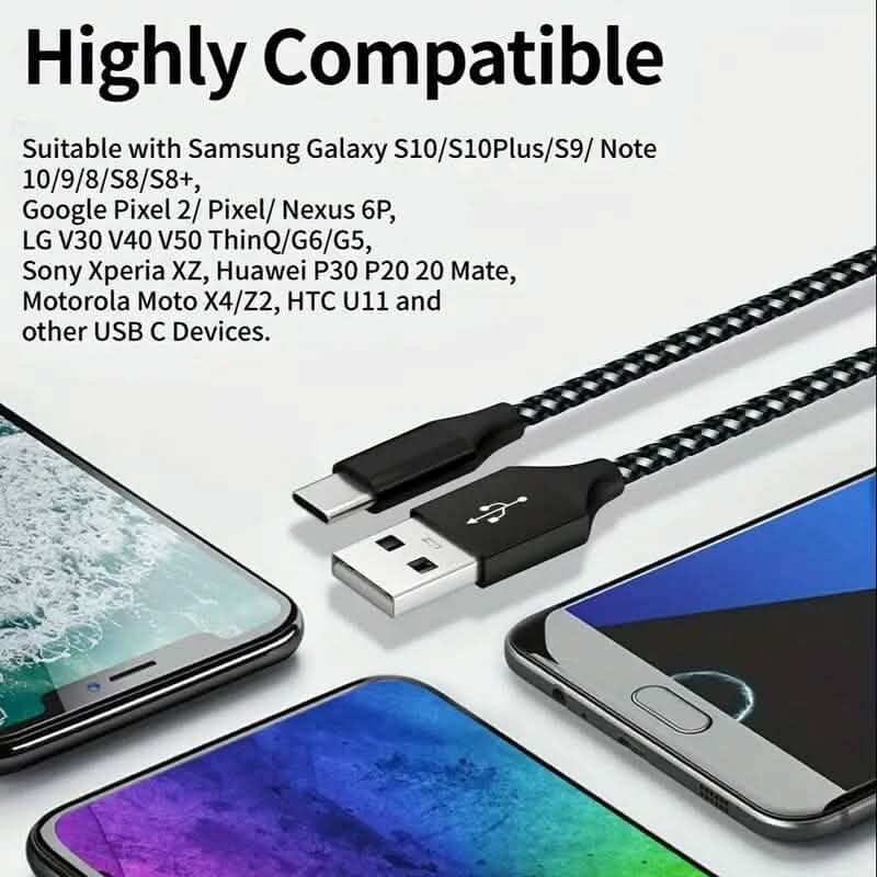 5-Pack: USB Type-C Fast Charging Cable DailySale