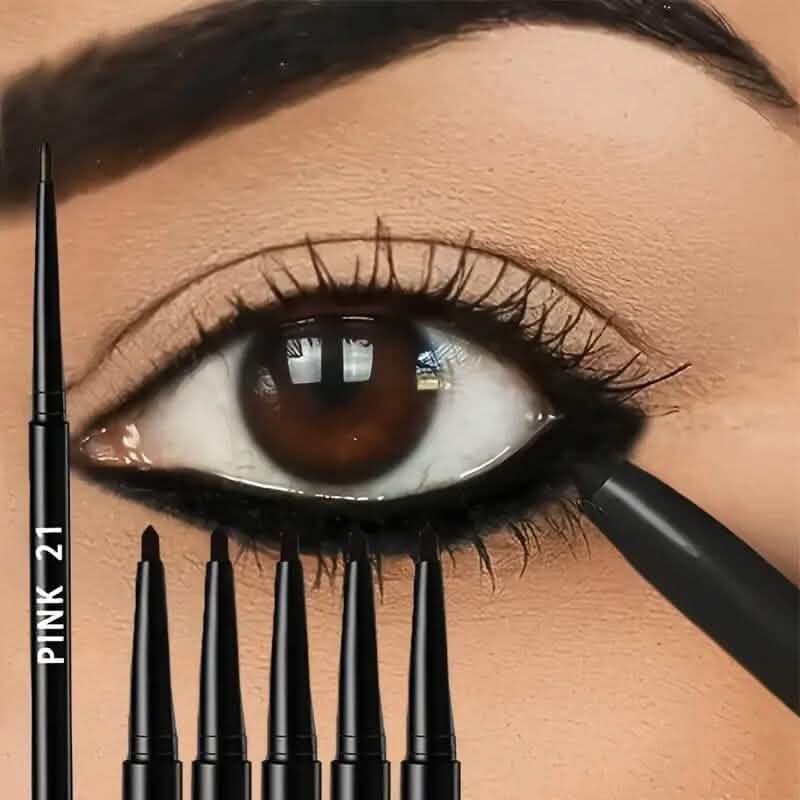5-Pack: Waterproof and Sweat-Proof Black Eyeliner Pencil DailySale