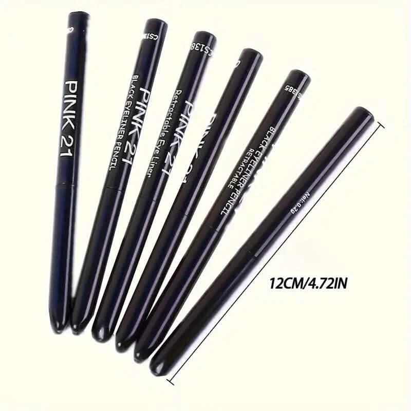 5-Pack: Waterproof and Sweat-Proof Black Eyeliner Pencil DailySale