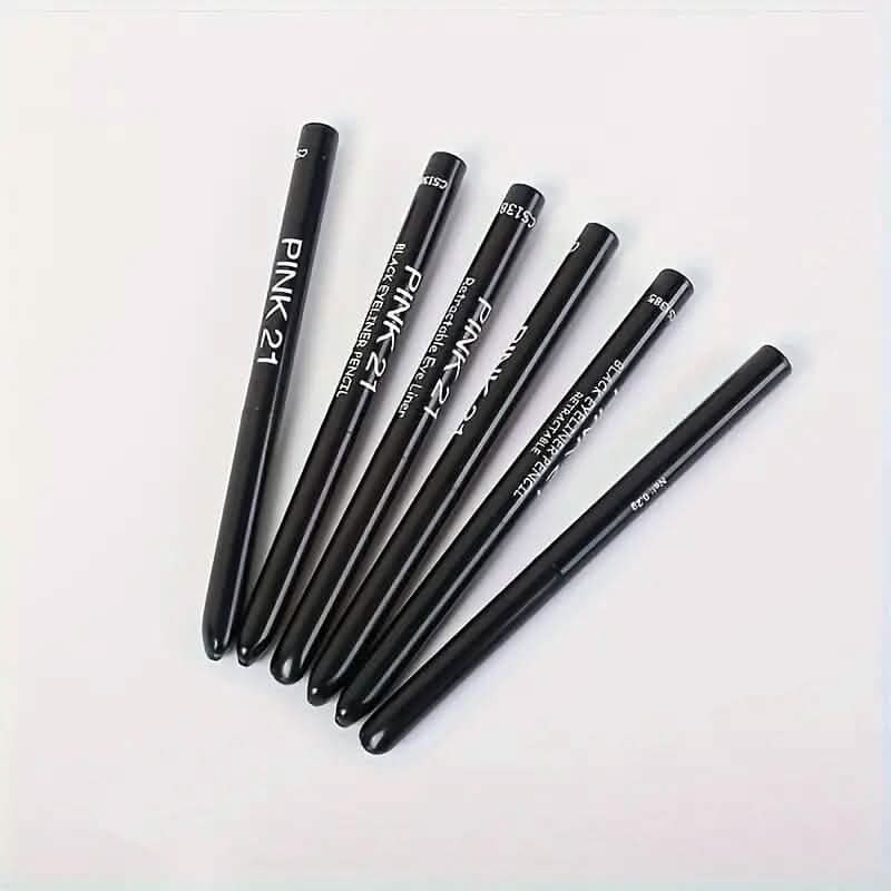 5-Pack: Waterproof and Sweat-Proof Black Eyeliner Pencil DailySale