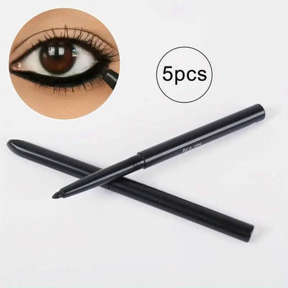5-Pack: Waterproof and Sweat-Proof Black Eyeliner Pencil DailySale