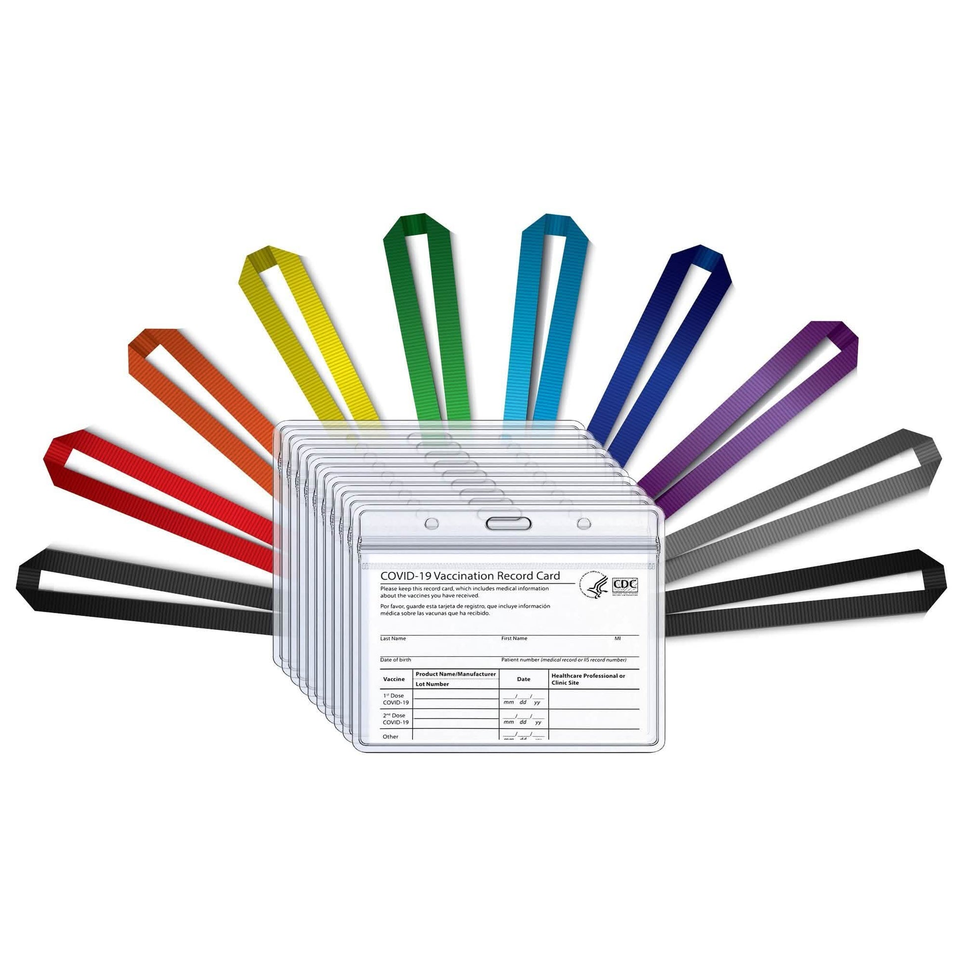 5-Pack: Waterproof Clear Sleeve CDC Vaccination Card Immunization Record Holder DailySale