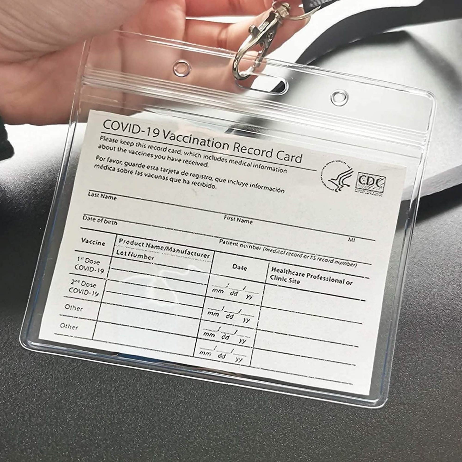 5-Pack: Waterproof Clear Sleeve CDC Vaccination Card Immunization Record Holder DailySale