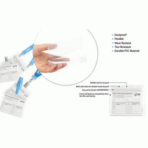 5-Pack: Waterproof Clear Sleeve CDC Vaccination Card Immunization Record Holder DailySale