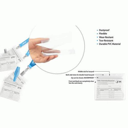 5-Pack: Waterproof Clear Sleeve CDC Vaccination Card Immunization Record Holder DailySale