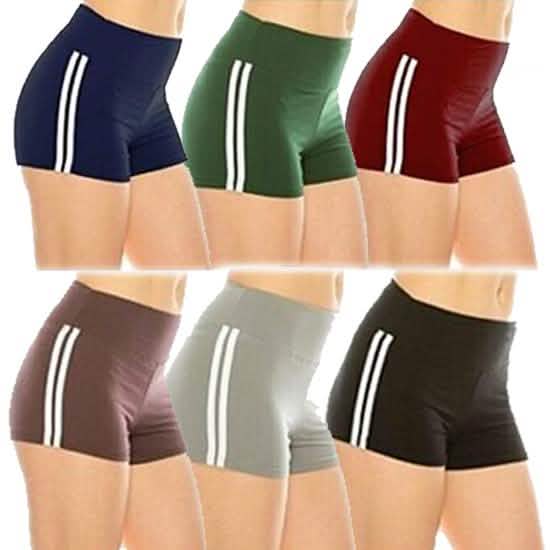 5-Pack: Women's Assorted Active Athletic Yoga Shorts DailySale