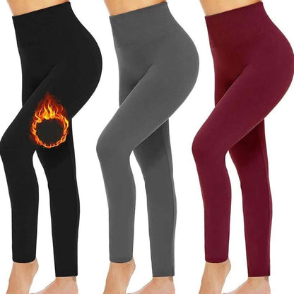 5-Pack: Women’s Fleece Lined High Waist Leggings DailySale