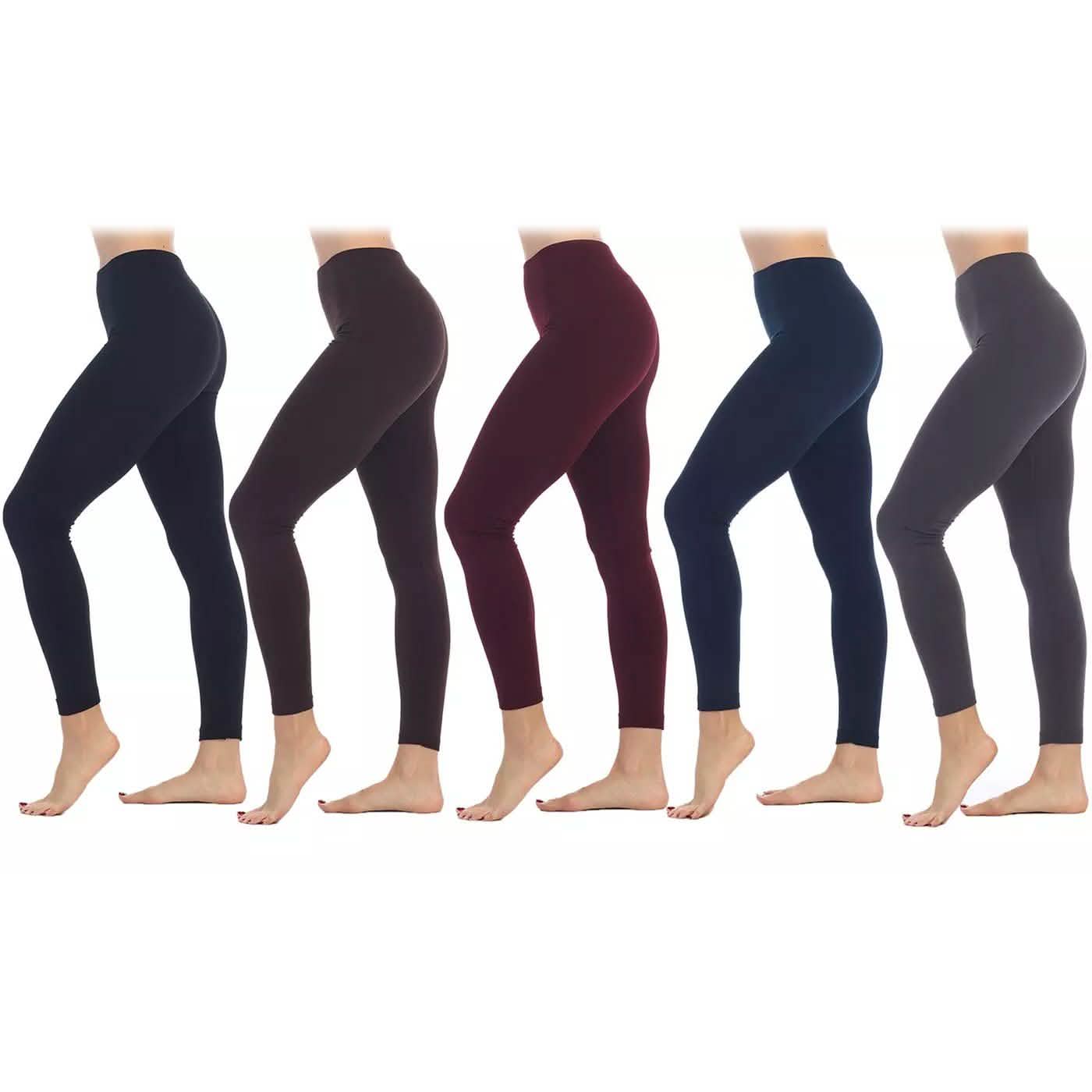 5-Pack: Women's Premium Fleece-Lined Leggings DailySale