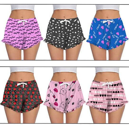 5-Pack: Women's Soft Comfy Printed Lounge Sleep Pajama Short DailySale