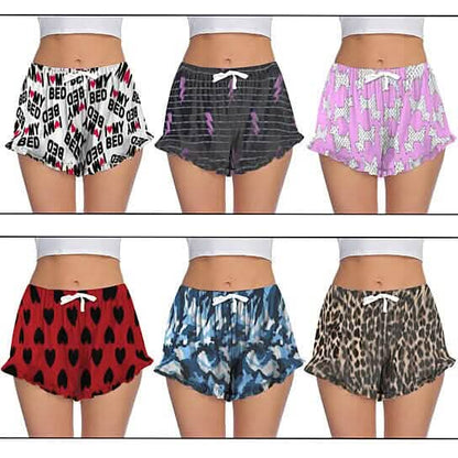 5-Pack: Women's Soft Comfy Printed Lounge Sleep Pajama Short DailySale