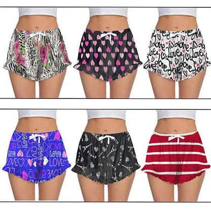 5-Pack: Women's Soft Comfy Printed Lounge Sleep Pajama Short DailySale