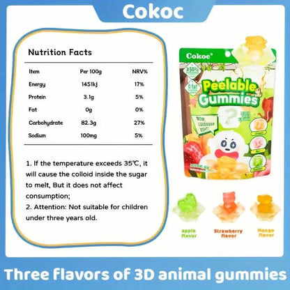 5-Packs: Fun Peeled Gummies - Mixed Styles, Different Flavors, Resealable Bags DailySale