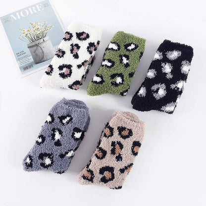 5-Pair: Womens Fuzzy Socks Winter Slipper Socks DailySale