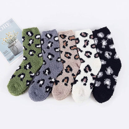 5-Pair: Womens Fuzzy Socks Winter Slipper Socks DailySale
