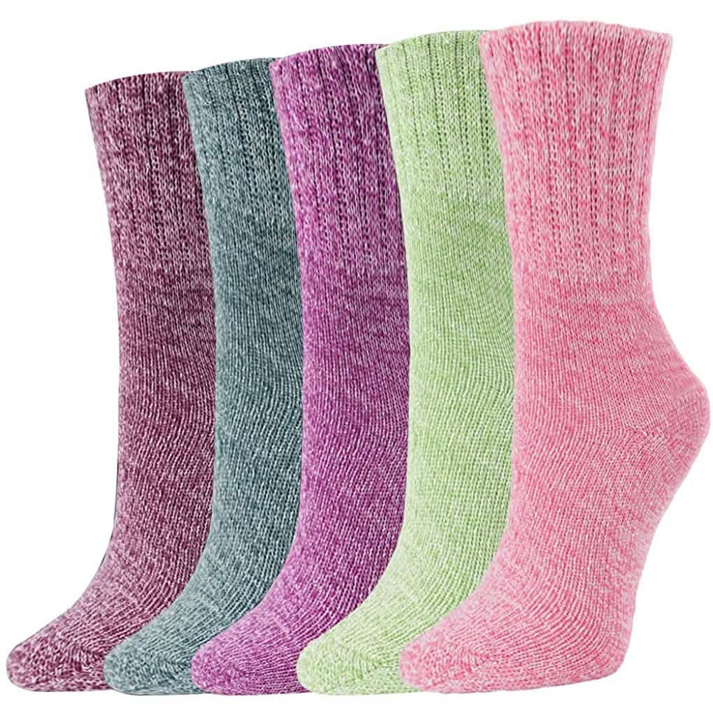 5-Pair: Women's Winter Socks Gift Box Free Size Thick Wool Soft Warm Casual Socks DailySale