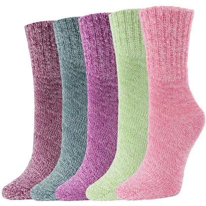5-Pair: Women's Winter Socks Gift Box Free Size Thick Wool Soft Warm Casual Socks DailySale