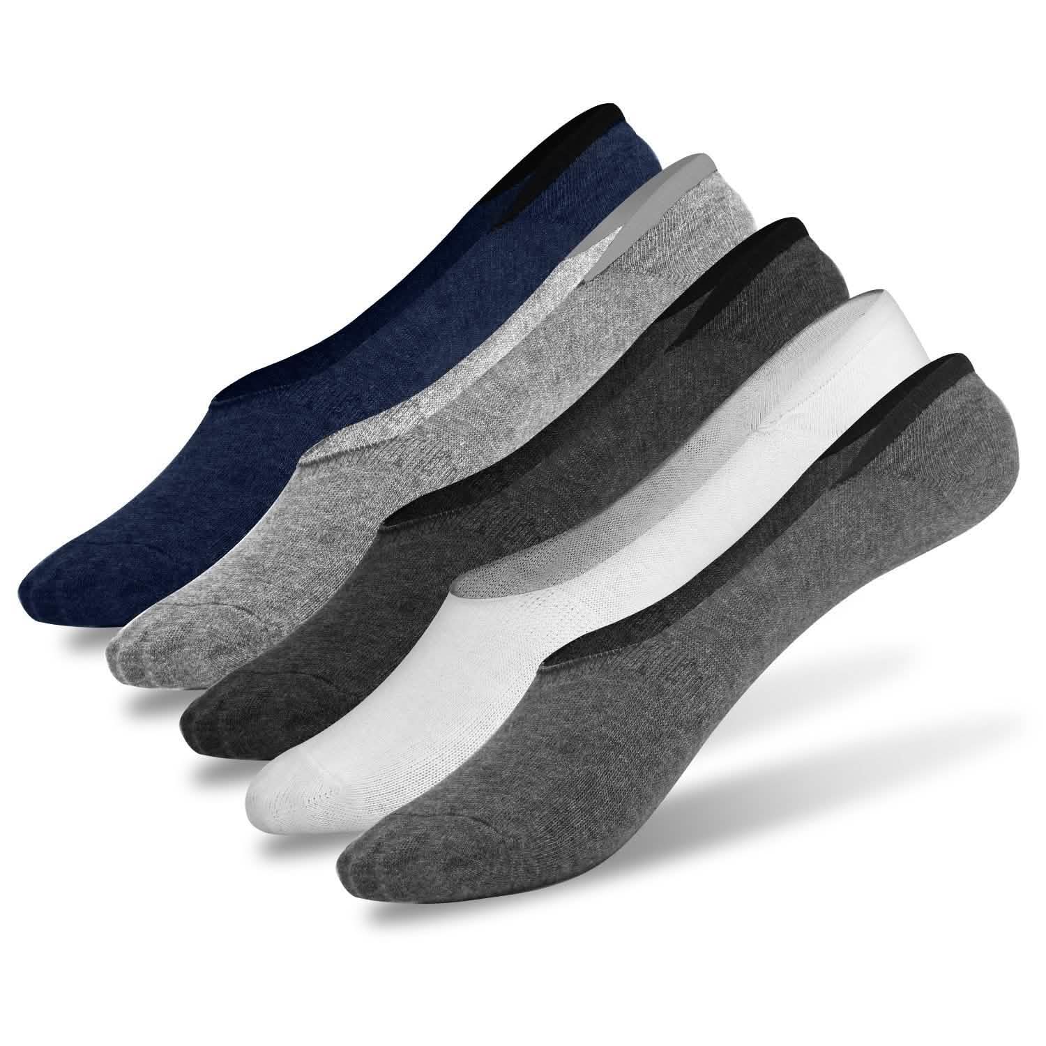 5-Pairs: Breathable No Show Boat Socks Non-Slip DailySale