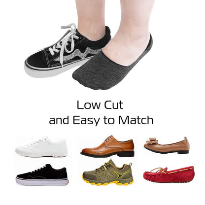 5-Pairs: Breathable No Show Boat Socks Non-Slip DailySale