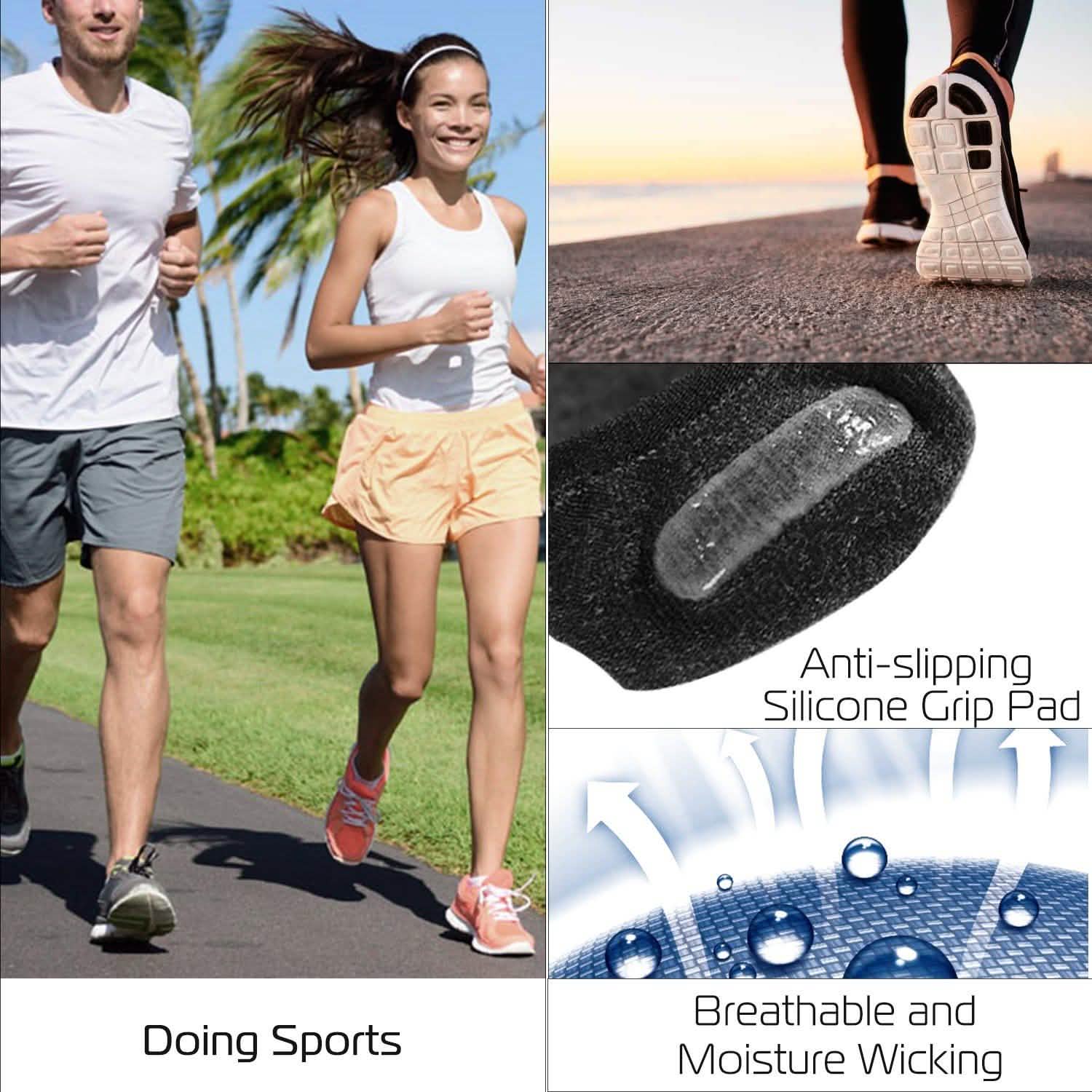 5-Pairs: Breathable No Show Boat Socks Non-Slip DailySale
