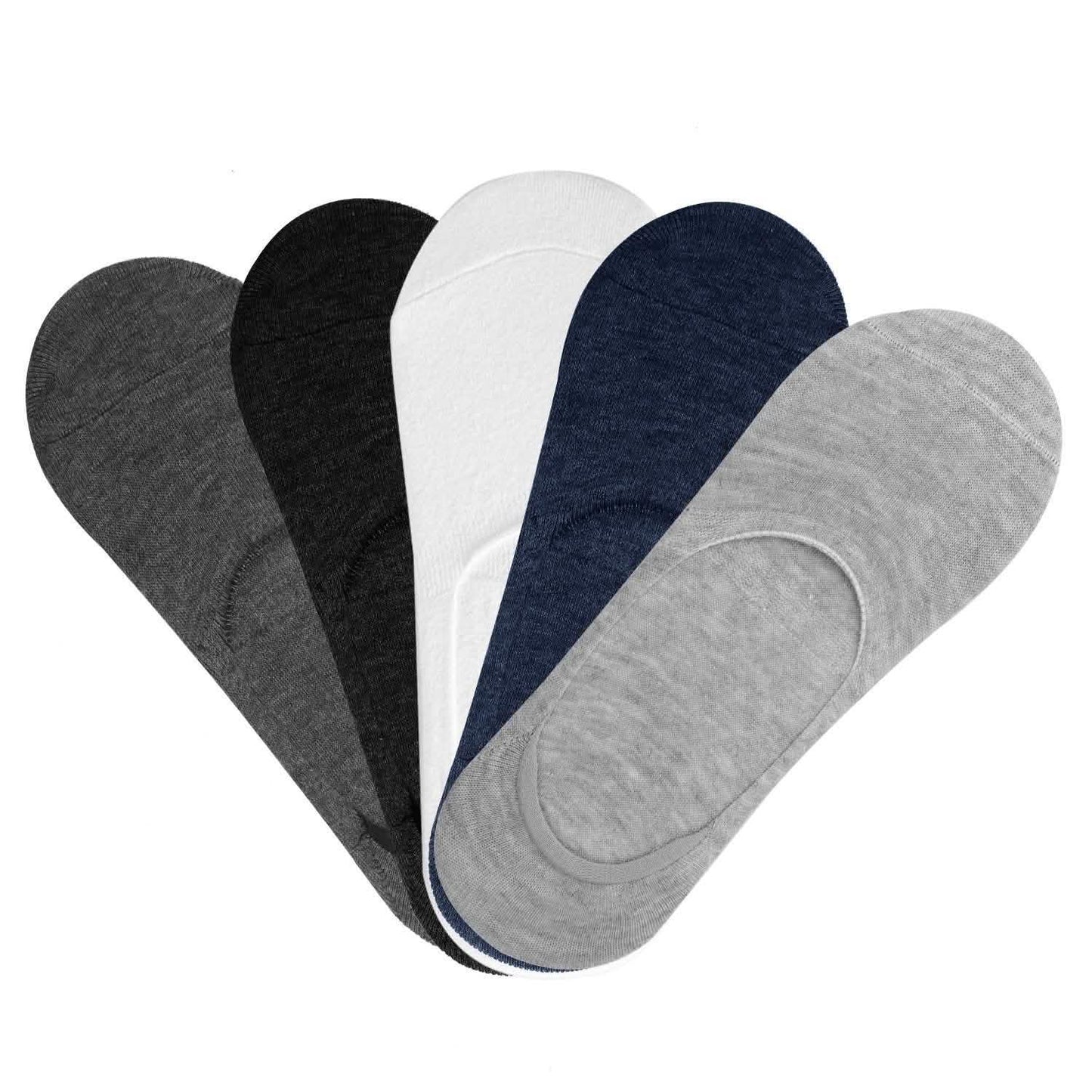 5-Pairs: Breathable No Show Boat Socks Non-Slip DailySale