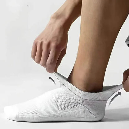 5-Pairs: Casual Ankle Boat Socks With Towel Bottom DailySale