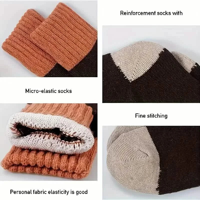 5-Pairs: Cold Resistant Thick Fuzzy Winter Socks DailySale