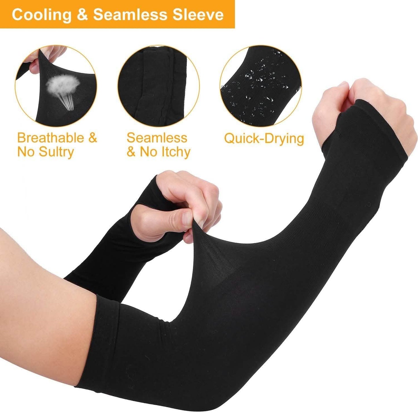5-Pairs: Cooling Arm Sleeve Anti-UV Sun Protection DailySale