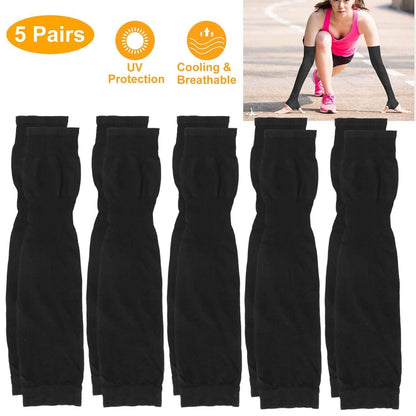 5-Pairs: Cooling Arm Sleeve Anti-UV Sun Protection DailySale