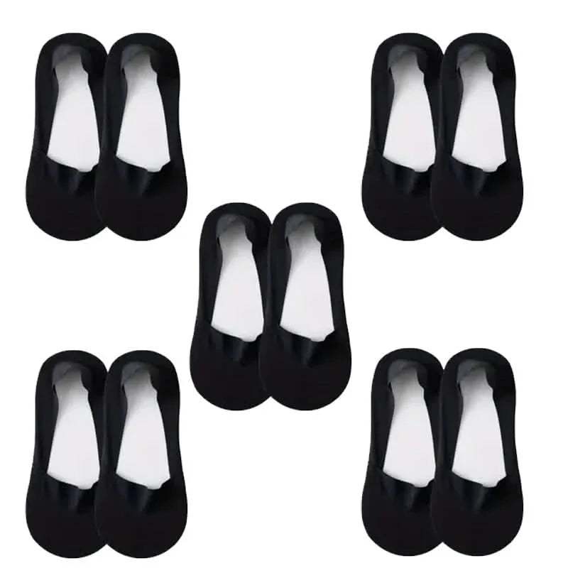 5-Pairs: Low Cut No Show Socks for Women - Invisible, Non Slip, Breathable, Moisture Wicking DailySale