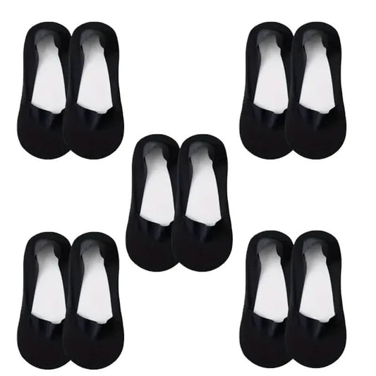 5-Pairs: Low Cut No Show Socks for Women - Invisible, Non Slip, Breathable, Moisture Wicking DailySale