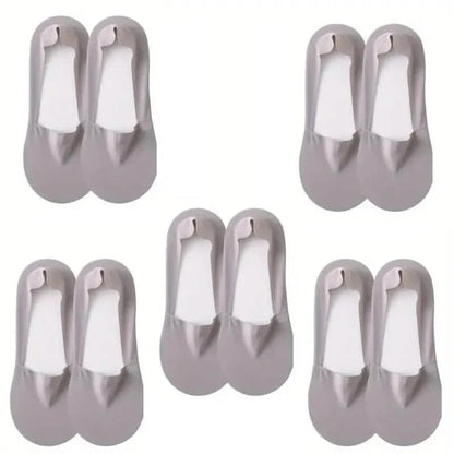5-Pairs: Low Cut No Show Socks for Women - Invisible, Non Slip, Breathable, Moisture Wicking DailySale