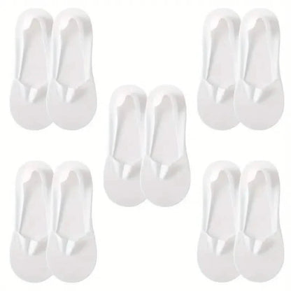 5-Pairs: Low Cut No Show Socks for Women - Invisible, Non Slip, Breathable, Moisture Wicking DailySale