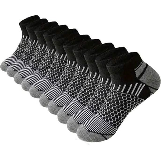 5-Pairs: Men's Low Cut Socks - Anti Odor & Sweat Absorption DailySale