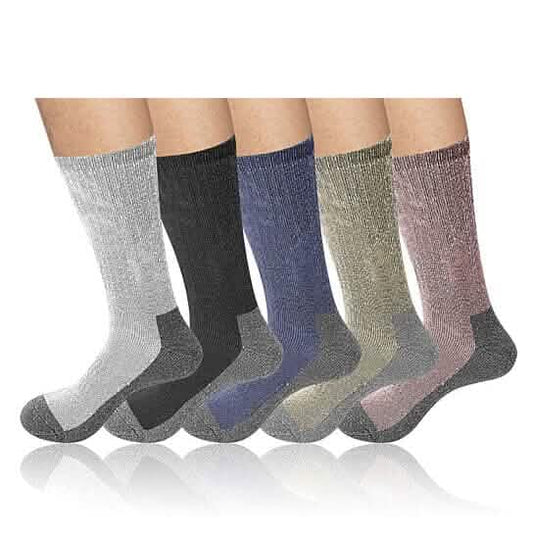 5-Pairs: Men's Warm Thick Merino Lamb Wool Socks for Winter Cold Weathers DailySale