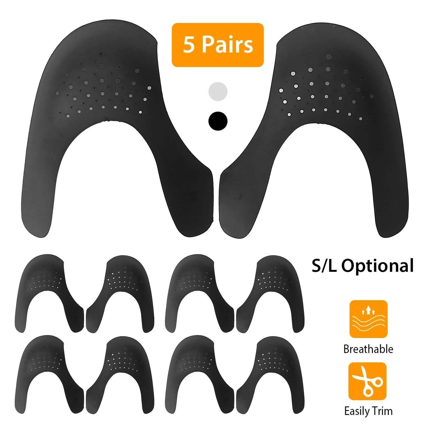 5-Pairs: Shoes Crease Protectors DailySale