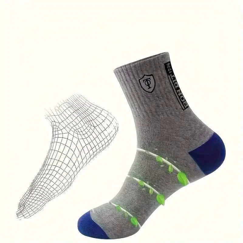 5-Pairs: Stylish Breathable Warm Crew Socks For Men DailySale