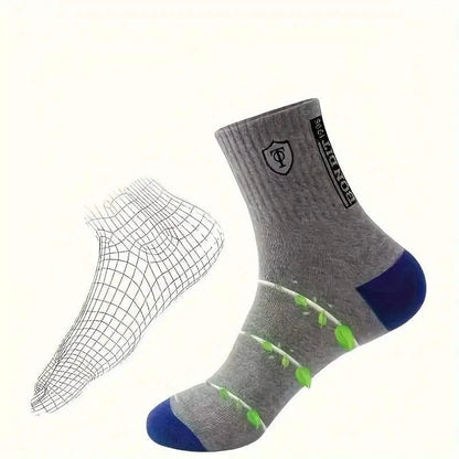 5-Pairs: Stylish Breathable Warm Crew Socks For Men DailySale