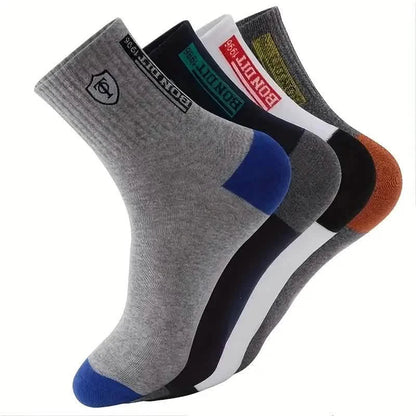 5-Pairs: Stylish Breathable Warm Crew Socks For Men DailySale