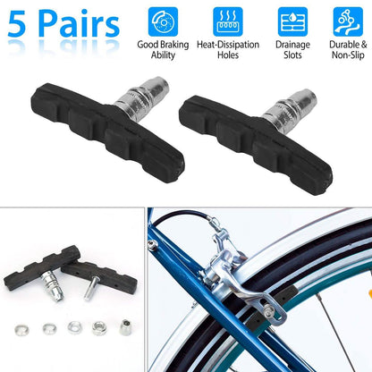 5-Pairs: V Bike Brake Pads DailySale