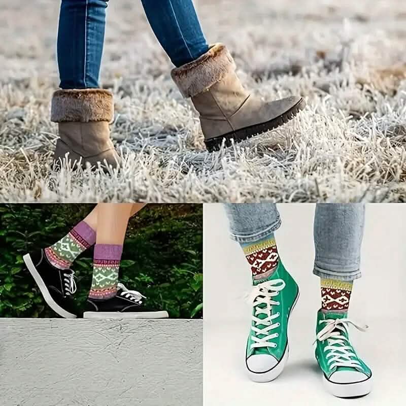5-Pairs: Women's Comfortable and Warm Crew Socks DailySale