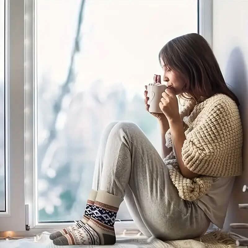5-Pairs: Women's Comfortable and Warm Crew Socks DailySale