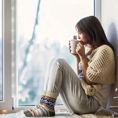 5-Pairs: Women's Comfortable and Warm Crew Socks DailySale