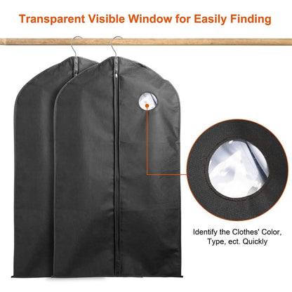 5-Piece: 39" Garment Bags Hanging Suit Bags Covers DailySale