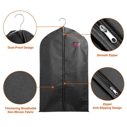 5-Piece: 39" Garment Bags Hanging Suit Bags Covers DailySale